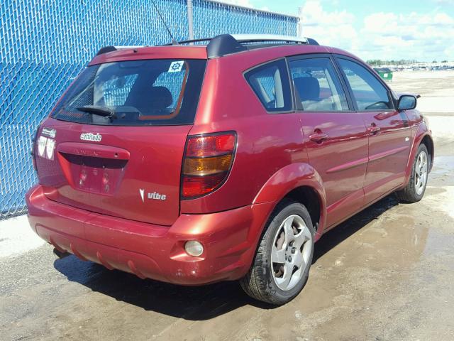 5Y2SL62853Z476458 - 2003 PONTIAC VIBE RED photo 4