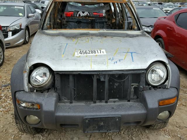 1J4GL48K22W132559 - 2002 JEEP LIBERTY SP BURN photo 7