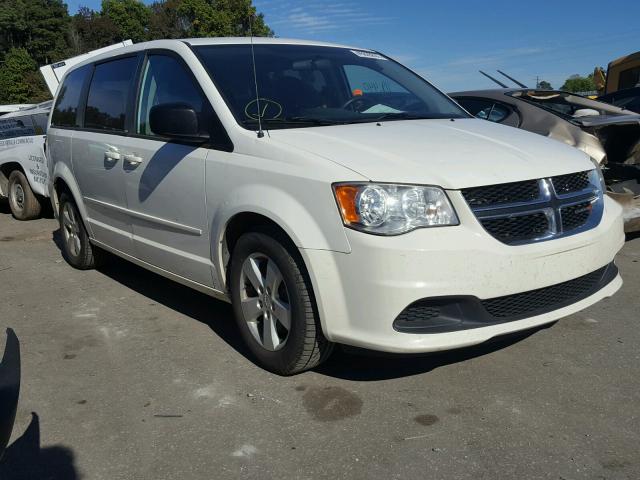 2C4RDGBG4DR648368 - 2013 DODGE GRAND CARA WHITE photo 1