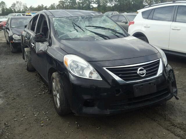 3N1CN7AP6EL807283 - 2014 NISSAN VERSA S BLACK photo 1