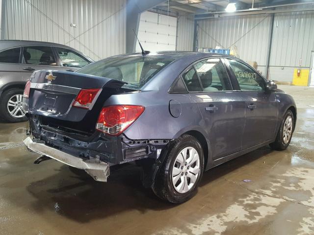 1G1PA5SG8D7236887 - 2013 CHEVROLET CRUZE LS BLUE photo 4