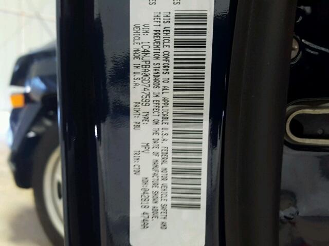 1C4NJPBA0GD747599 - 2016 JEEP PATRIOT BLUE photo 10