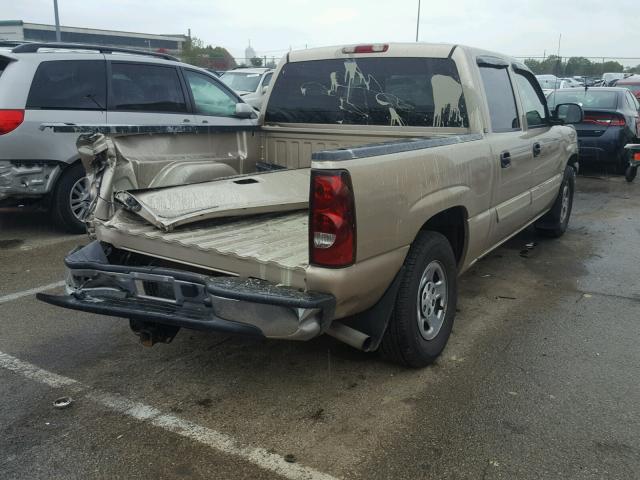 2GCEC13T541380312 - 2004 CHEVROLET SILVERADO BEIGE photo 4