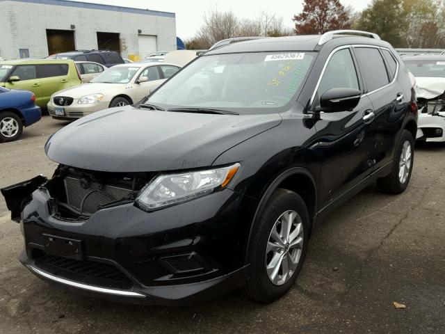 5N1AT2MV7FC869629 - 2015 NISSAN ROGUE BLACK photo 2