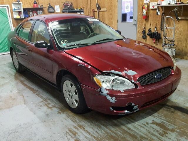 1FAFP53U27A106395 - 2007 FORD TAURUS RED photo 1