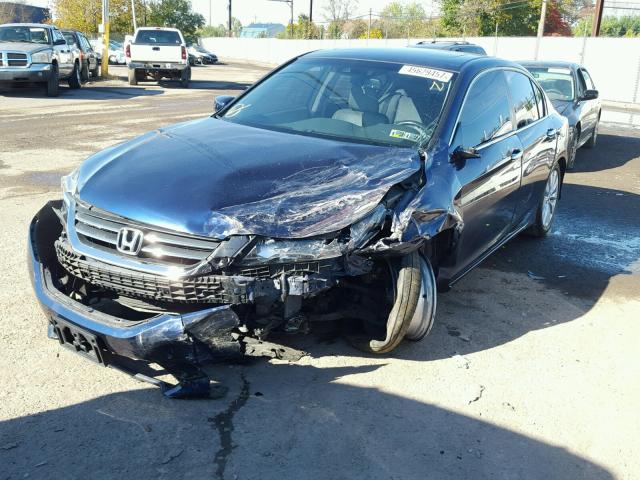 1HGCR2F87DA150779 - 2013 HONDA ACCORD EXL 蓝色 照片 2
