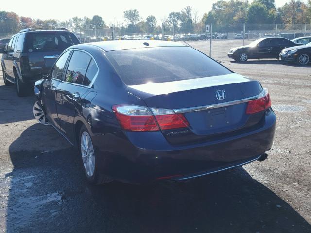1HGCR2F87DA150779 - 2013 HONDA ACCORD EXL 蓝色 照片 3