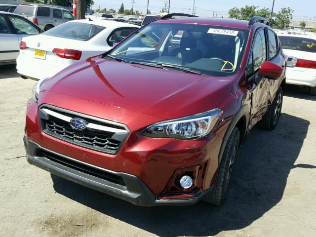 JF2GTABC9JH270576 - 2018 SUBARU CROSSTREK BURGUNDY photo 2