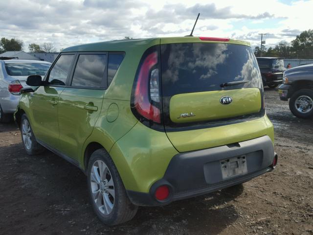 KNDJP3A50E7711448 - 2014 KIA SOUL + GREEN photo 3