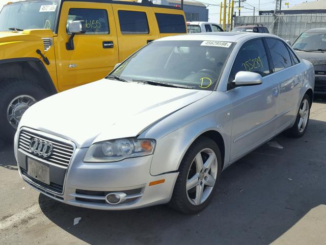 WAUAF78E95A527528 - 2005 AUDI A4 2.0T SILVER photo 2