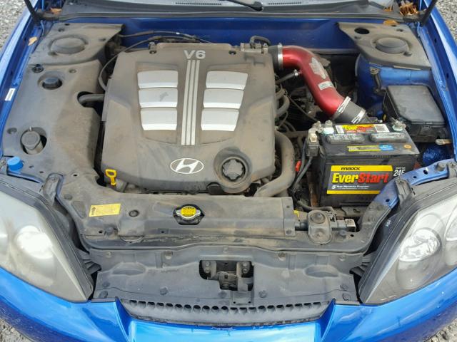 KMHHN65F94U146363 - 2004 HYUNDAI TIBURON GT BLUE photo 7