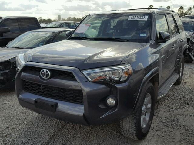 JTEZU5JRXF5086172 - 2015 TOYOTA 4RUNNER SR GRAY photo 2