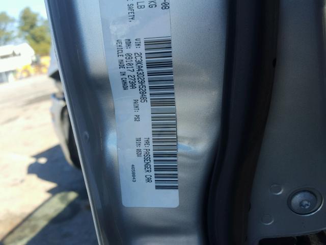 2C3KA43D29H528485 - 2009 CHRYSLER 300 SILVER photo 10