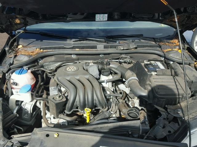 3VW2K7AJ6EM218464 - 2014 VOLKSWAGEN JETTA BASE BLACK photo 7