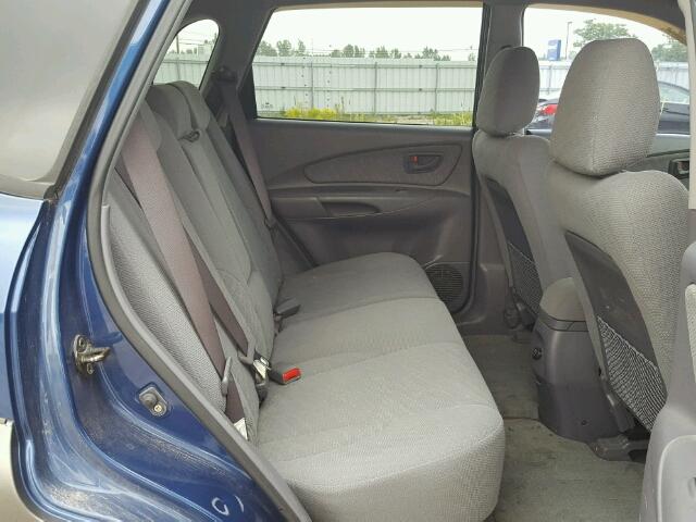 KM8JM72D05U171716 - 2005 HYUNDAI TUCSON GL BLUE photo 6