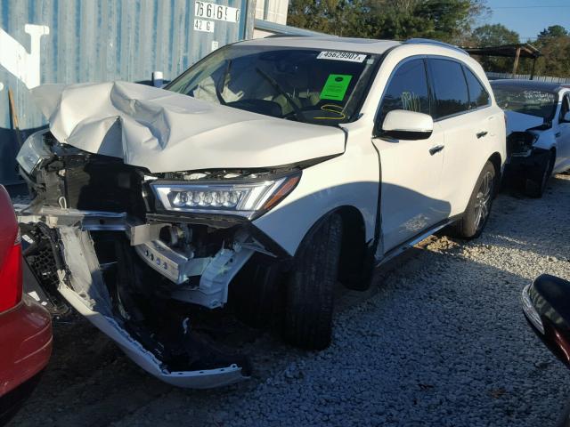 5FRYD3H80HB001468 - 2017 ACURA MDX ADVANC WHITE photo 2