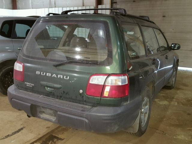 JF1SF63502H730423 - 2002 SUBARU FORESTER L GREEN photo 4