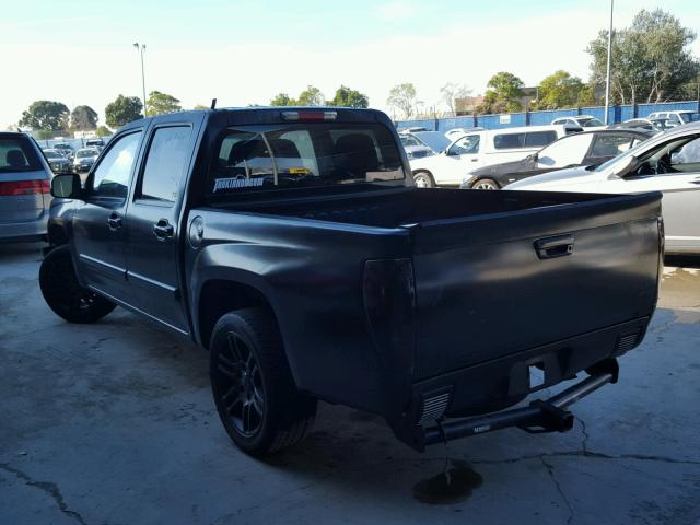 1GCCS13E088138283 - 2008 CHEVROLET COLORADO BLACK photo 3