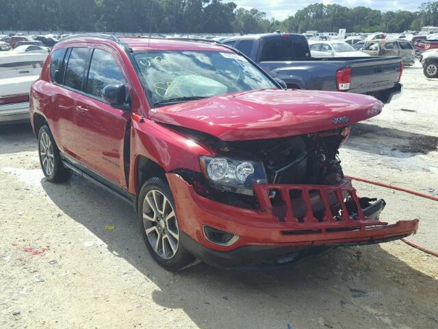 1C4NJCBA8HD134186 - 2017 JEEP COMPASS SP BURGUNDY photo 1