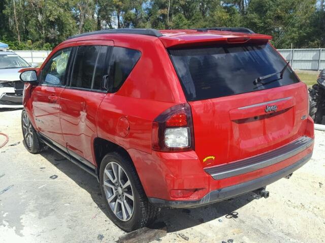 1C4NJCBA8HD134186 - 2017 JEEP COMPASS SP BURGUNDY photo 3