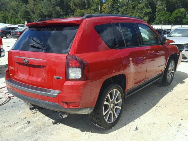 1C4NJCBA8HD134186 - 2017 JEEP COMPASS SP BURGUNDY photo 4