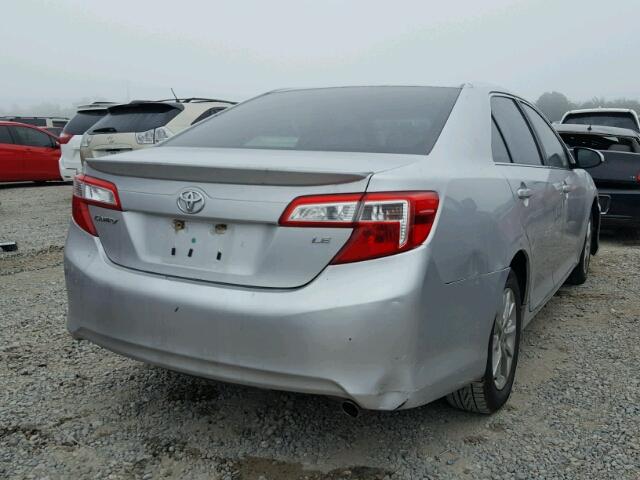 4T4BF1FK3CR171068 - 2012 TOYOTA CAMRY BASE SILVER photo 4