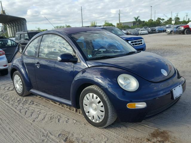 3VWBK31C24M405077 - 2004 VOLKSWAGEN NEW BEETLE BLUE photo 1