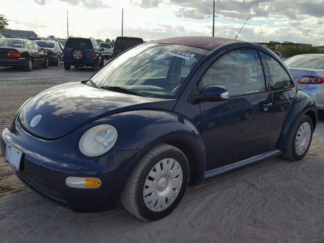 3VWBK31C24M405077 - 2004 VOLKSWAGEN NEW BEETLE BLUE photo 2