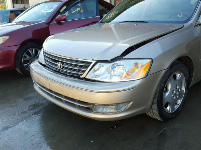 4T1BF28B03U336815 - 2003 TOYOTA AVALON XL TAN photo 9