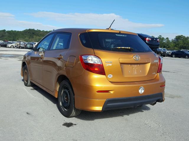 2T1LE40E69C009239 - 2009 TOYOTA COROLLA MA ORANGE photo 3