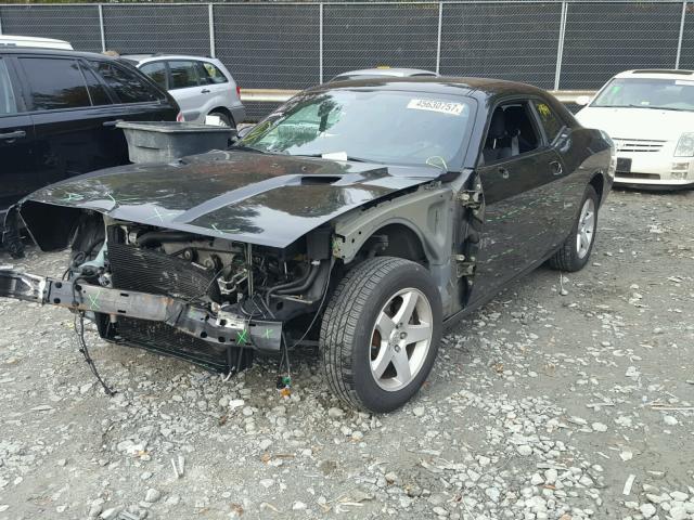 2B3CJ4DV8AH219004 - 2010 DODGE CHALLENGER BLACK photo 2