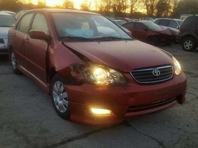 2T1BR32E27C822968 - 2007 TOYOTA COROLLA CE RED photo 1