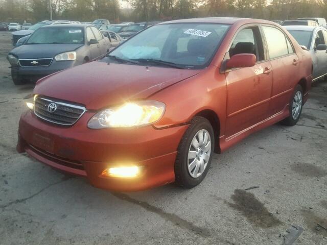 2T1BR32E27C822968 - 2007 TOYOTA COROLLA CE RED photo 2