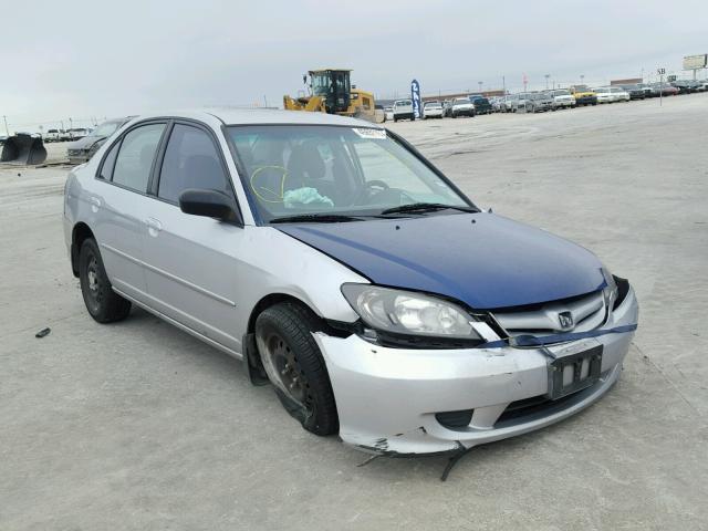 2HGES16595H564551 - 2005 HONDA CIVIC SILVER photo 1