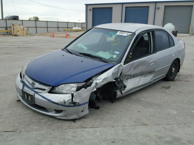 2HGES16595H564551 - 2005 HONDA CIVIC SILVER photo 2