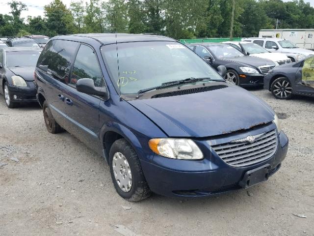 1C4GJ453X2B521563 - 2002 CHRYSLER VOYAGER LX BLUE photo 1