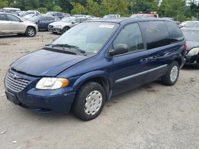 1C4GJ453X2B521563 - 2002 CHRYSLER VOYAGER LX BLUE photo 2