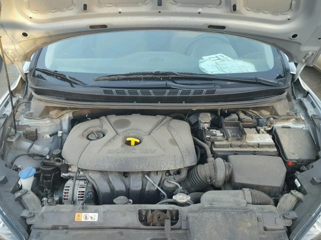 5NPDH4AE6FH632654 - 2015 HYUNDAI ELANTRA SE GRAY photo 7