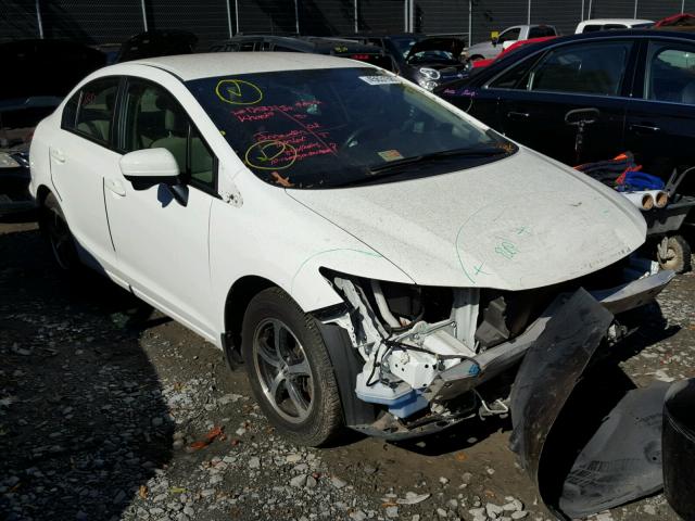 19XFB2F79FE249644 - 2015 HONDA CIVIC SE WHITE photo 1