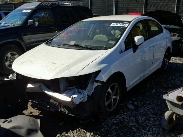 19XFB2F79FE249644 - 2015 HONDA CIVIC SE WHITE photo 2