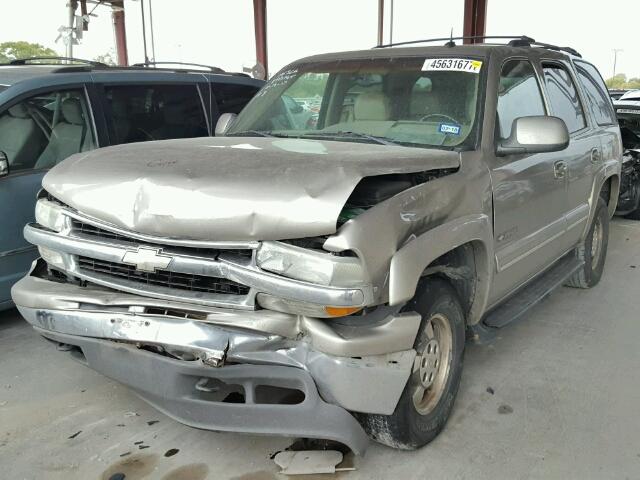 1GNEK13Z42J270076 - 2002 CHEVROLET TAHOE K150 TAN photo 2