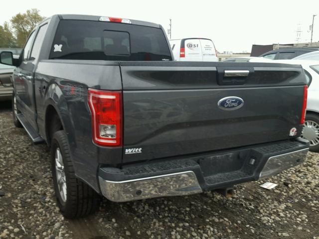 1FTFW1EG7FKD75823 - 2015 FORD F150 SUPER GRAY photo 3