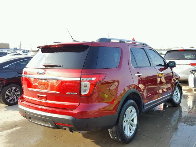 1FM5K7D88FGC48484 - 2015 FORD EXPLORER X RED photo 4