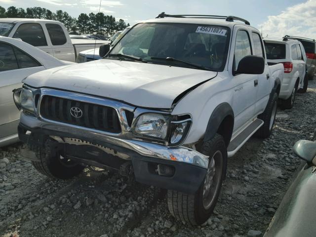 5TEGN92N04Z328148 - 2004 TOYOTA TACOMA WHITE photo 2