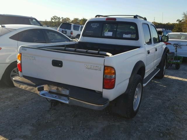 5TEGN92N04Z328148 - 2004 TOYOTA TACOMA WHITE photo 4