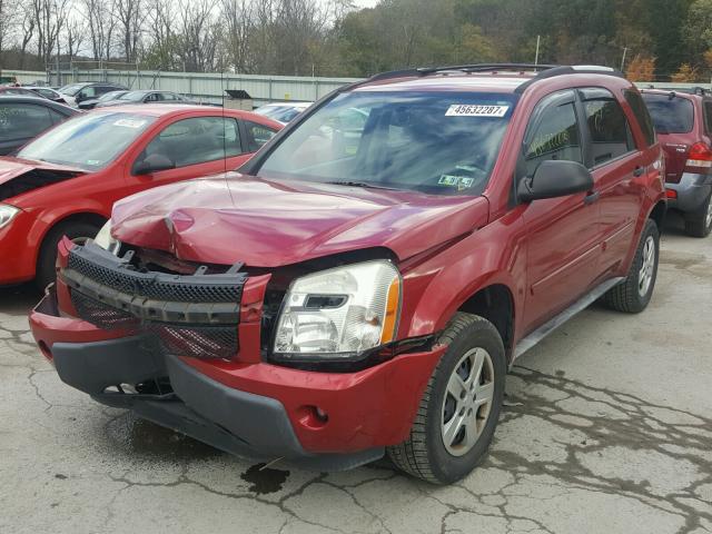 2CNDL13F256177951 - 2005 CHEVROLET EQUINOX LS BURGUNDY photo 2