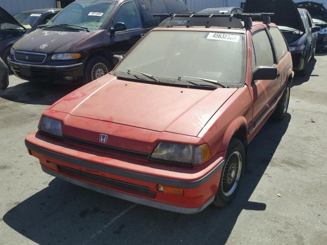 JHMAH5334GS047285 - 1986 HONDA CIVIC 1.5 RED photo 2