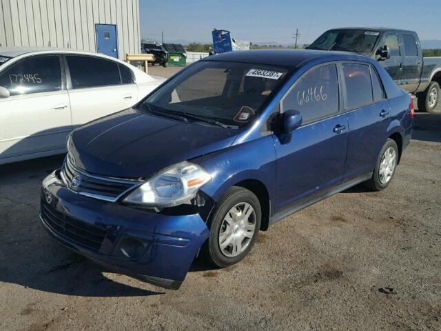 3N1BC1AP1AL376084 - 2010 NISSAN VERSA S BLUE photo 2