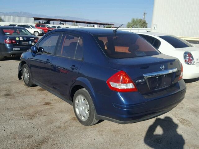 3N1BC1AP1AL376084 - 2010 NISSAN VERSA S BLUE photo 3