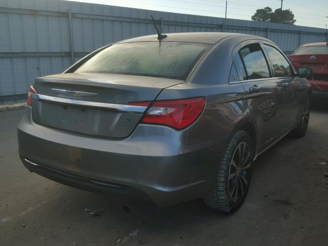 1C3CCBBB3DN658455 - 2013 CHRYSLER 200 TOURIN GRAY photo 4